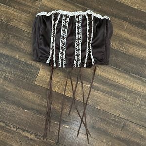 Urban Outfitters brown large corset top